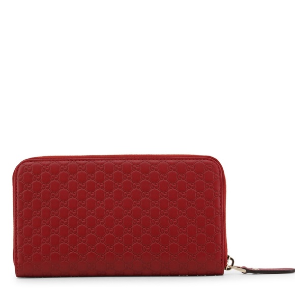 SOLD! NEW GUCCI Guccissima Red Zip Around Wallet - Picture 6 of 8